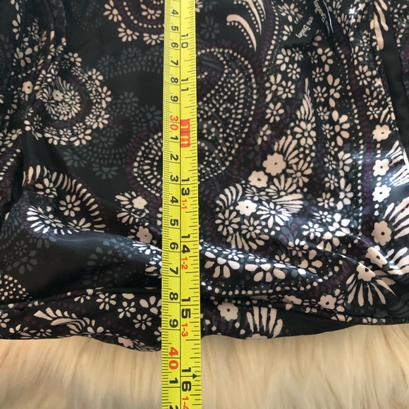 Vera Bradley nylon packable backpack black white gray paisley print main image 10